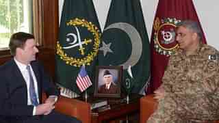 													Pakistan Army chief Gen Qamar Javed Bajwa (right) with US ambassador David Hale at tin Rawalpindi (ISPR)