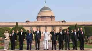 Prime Minister Narendra Modi with ASEAN leaders. (@narendramodi)