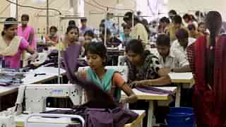 A garment factory in India (Manjunath Kiran/AFP via Getty Images)