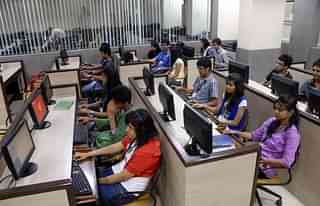 Students at a computer class.&nbsp; (Kalpak Pathak/Hindustan Times via GettyImages)&nbsp;