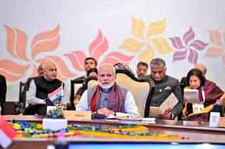 Prime Minister Narendra Modi with ASEAN leaders at India-ASEAN summit. (MEA/Twitter)