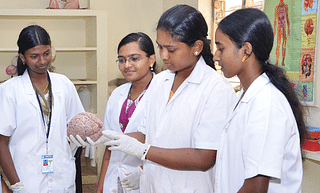 Students at ATSVS Siddha Medical College.