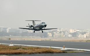 NAL Saras, India’s indigenous Light Civil Aircraft. (Anantha Krishnan M/Twitter)