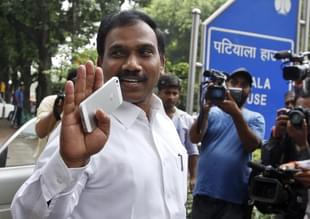 Former Union minister A Raja (Sanjeev Verma/Hindustan Times via GettyImages)
