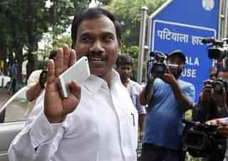 Former Union minister A Raja (Sanjeev Verma/Hindustan Times via GettyImages) 