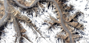 Shaksgam Valley (Google Earth)