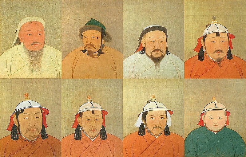  Eight of 15 Great Khagans of the Mongolian Empire&nbsp;  (Giorgiomonteforti/ Wikimedia Commons)