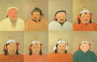  Eight of 15 Great Khagans of the Mongolian Empire&nbsp;  (Giorgiomonteforti/ Wikimedia Commons)