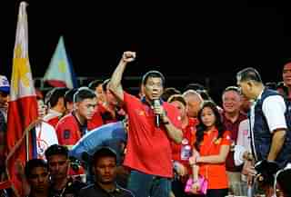 Filipino President Rodrigo Duterte (centre). (Dondi Tawatao via Getty Images)