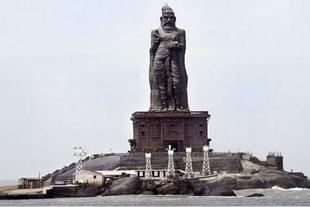 Statue of the famous poet of Thirukkural, Thiruvalluvar, in Kanyakumari