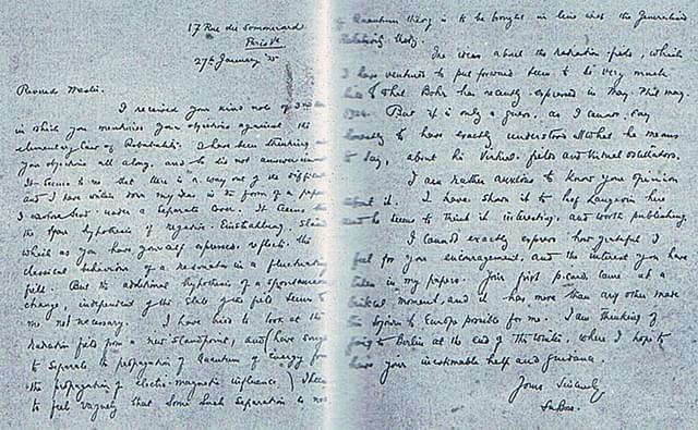 Letter of Bose to Einstein addressing the famous physicist as&nbsp; ‘revered master’.