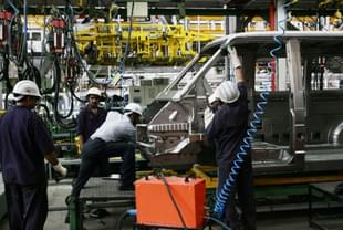 An automobile factory in Pimpri, Maharastra. (Manoj Patil/Hindustan Times via Getty Images)