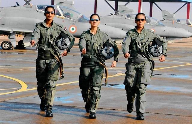 The first batch of India’s women fighter pilots. (via Twitter)