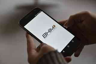 Digital payments app  BHIM. (Saumya Khandelwal/Hindustan Times via Getty Images)