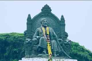 Shivaji statue at Raigad Fort