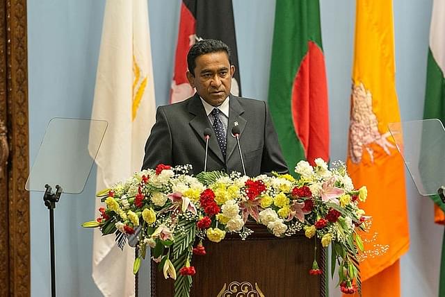 Maldivian President Abdulla Yameen. (Narendra Shrestha/Pool via Getty Images)