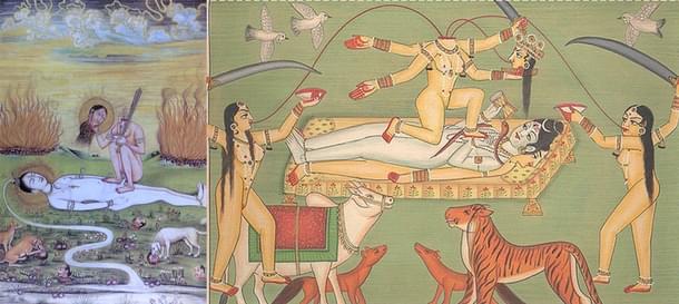 Ursula  Guin catches vividly with ambiguous reversals, the enigmatic tantric imagery of Kali dancing on Shiva