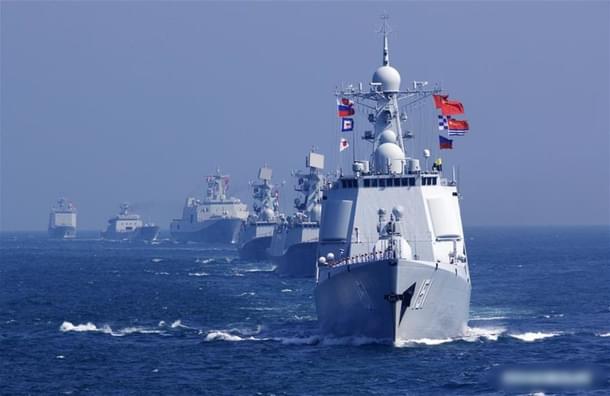 Naval ships of the People’s Liberation Army Navy.