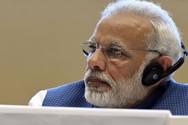 Prime Minister Narendra Modi at an event in New Delhi (Mohd Zakir/Hindustan Times via Getty Images)