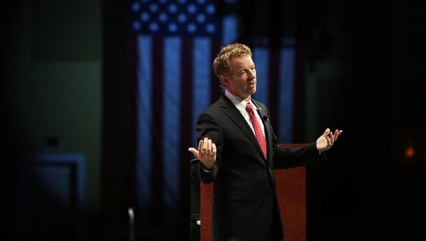 Rand Paul speaks during the Sunshine Summit conference. (Joe Raedle/Getty Images) 