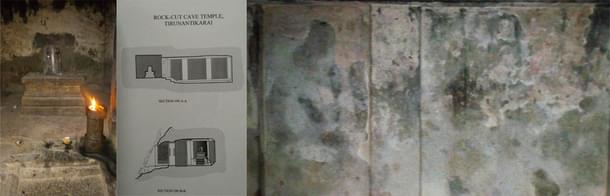 Siva in the rock-cut temple of Thirunanthikara, ASI report on the temple and the remains of Chozha era Durga painting