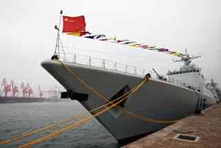 Chinese Navy missile destroyer 115 Shenyang docks at Qingdao Port. (Guang Niu/Getty Images)