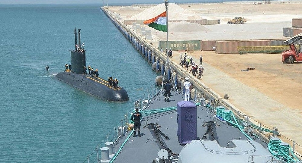 Indian submarine in Oman. 