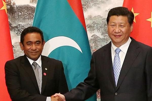 (Xi Jinping with Maldives President Abdulla Yameen, File photo)