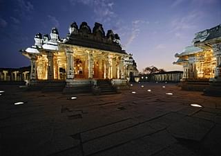 The Vitthala temple of Vijayanagara at night. (Jojhn Gollings)