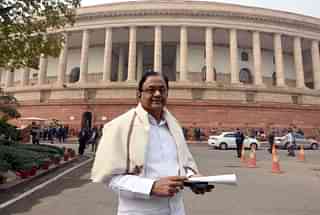 Rajya Sabha member P Chidambaram had 12 questions for the Prime Minister in Parliament (Sonu Mehta/Hindustan Times via Getty Images)