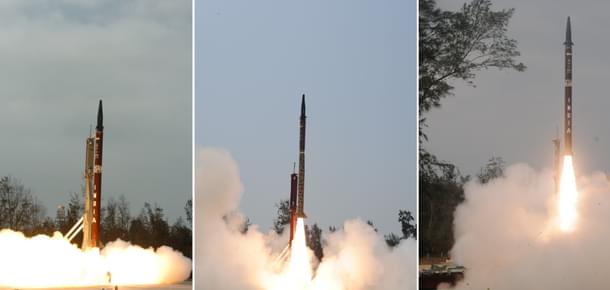 Intermediate Range Ballistic Missile, Agni II.(DRDO)