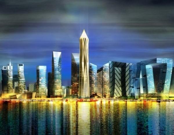 An artist’s impression of “smart cities”