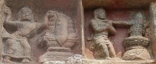 Sakhya Nayanar a Buddhist every day threw a stone at Shiva Linga. Kungiliya Nayanar tied the rope to his own neck to make the leaning Siva Linga straight again. Both are revered as sacred Nayanmars.: Darasuram Temple (12th century)
