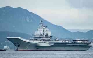 China’s first aircraft carrier, The Liaoning at Hong Kong (Keith Tsuji/Getty Images)