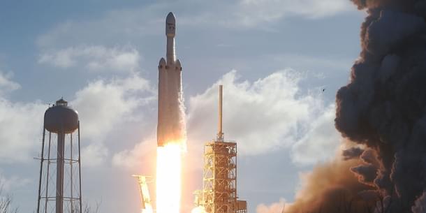 SpaceX Falcon Heavy launch.