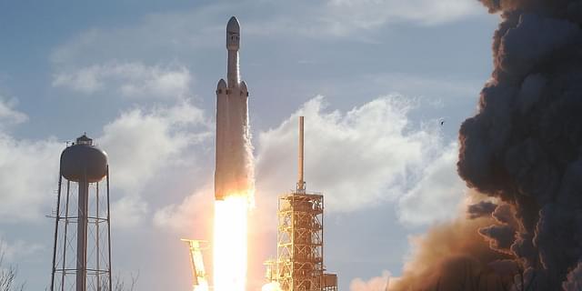 SpaceX Falcon Heavy launch. 