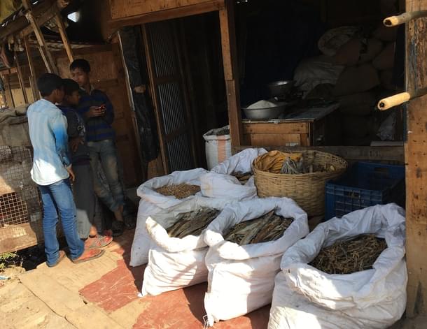 One of the shops in ‘Burmi market’