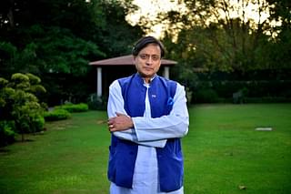 Shashi Tharoor during an interview in New Delhi. (Pradeep Gar/Mint via Getty Images)&nbsp;