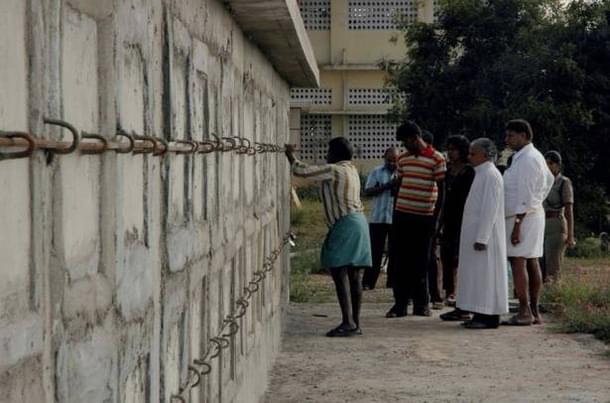 The vaults that were used for storing the bodies. (image via Twitter) 