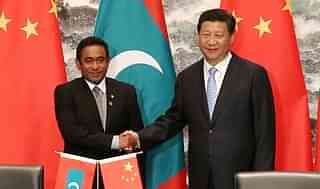 Maldivian President Abdulla Yameen and Chinese President Xi Jinping.