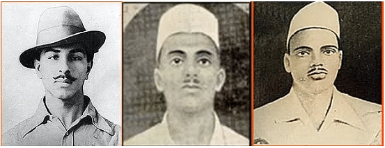 Bhagat Singh, Sukhdev and Rajguru.