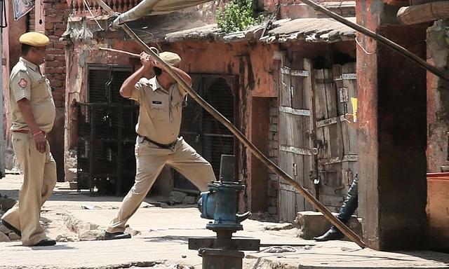 A curfew scene in Jaipur in 2017. (Himanshu Vyas/Hindustan Times via Getty Images)