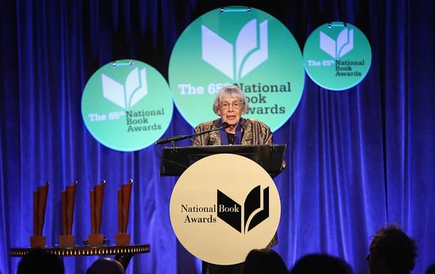 Ursula K. Le Guin at the 2014 National Book Awards on November 19, 2014 in New York City. (Photo by Robin Marchant/Getty Images)