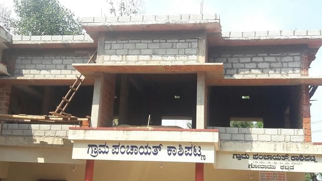 Construction work being taken up under MNREGS at Kashipatna village in Karnataka’s Dakshina Kannada district.