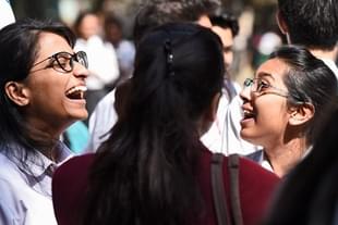 Students at a private school. (Burhaan Kinu/Hindustan Times via GettyImages)