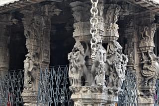 The 100-pillar mandapam at Varadaraja Perumal temple