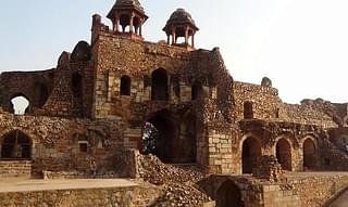 A view of the Purana Qila said to have been built by Sher Shah Suri.