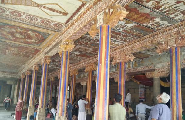 The mandapam at the Jain temple at Kanchipuram (Gopu Rangarathnam)