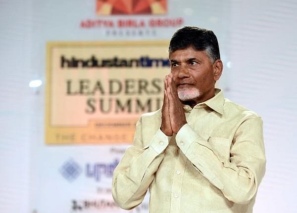 Andhra Pradesh Chief Minister N Chandrababu Naidu (Arun Sharma/Hindustan Times via Getty Images)