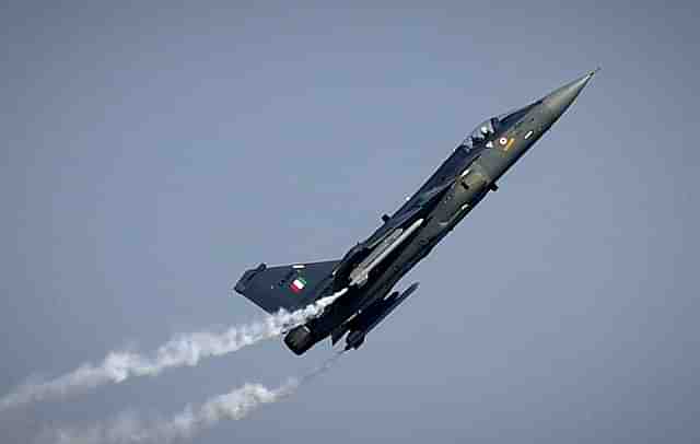 The Tejas Mk-1A Fighter plane. (Raj K Raj/Hindustan Times via Getty Images)